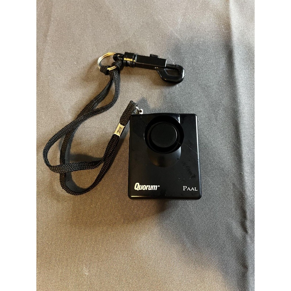 Quorum Paal Black Portable Personal Attack Security Alarm